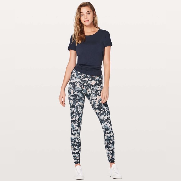 lululemon athletica Pants - Lululemon Wunder Under high rise Tights spring bloom multi 6